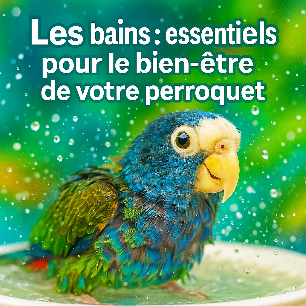 Les bains : essentiels pour le bien-être de votre perroquet